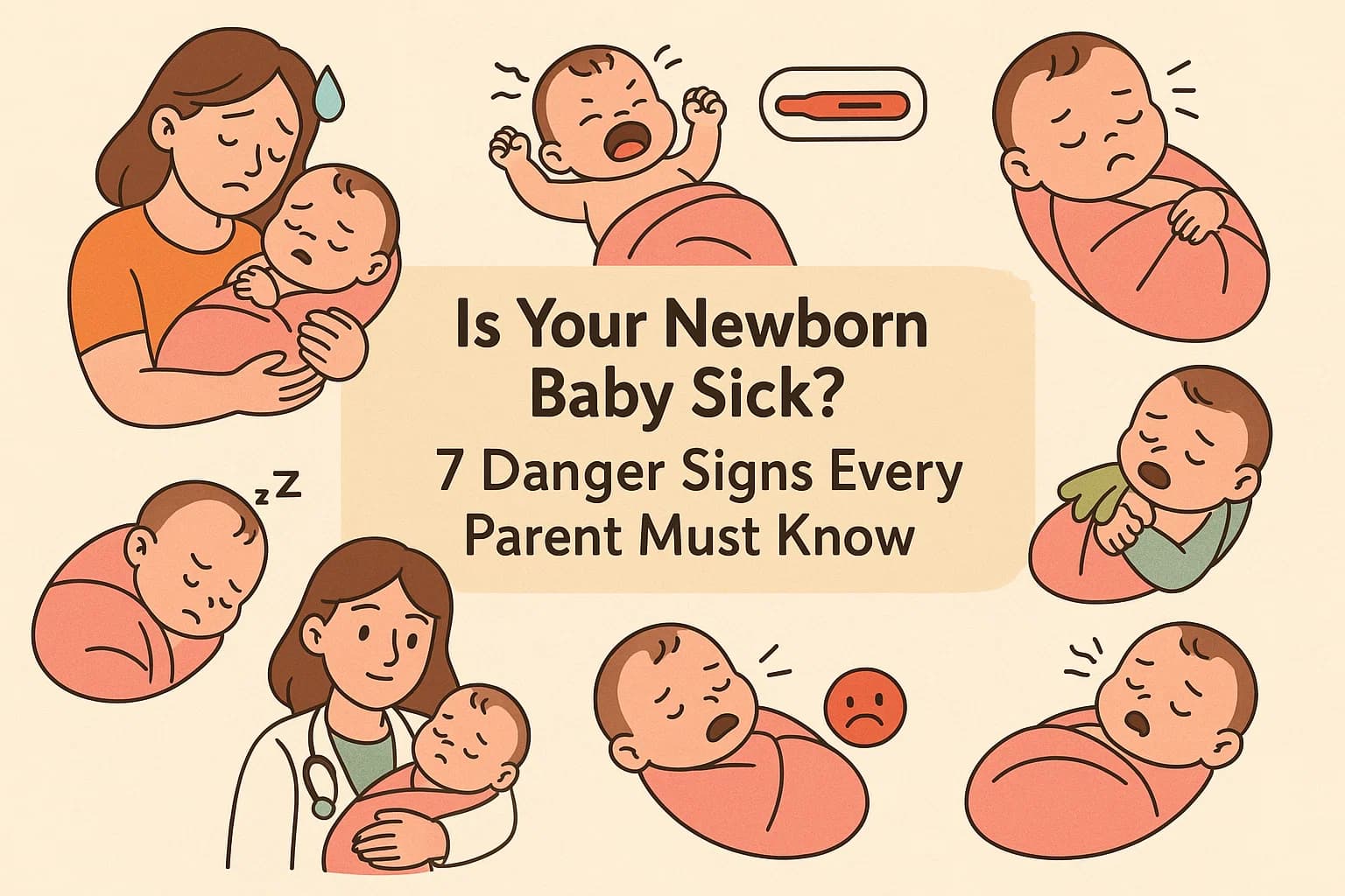 7 newborn danger signs for sick baby by Dr. Mayur Kumar Goyal, Pediatrician Ajmer
